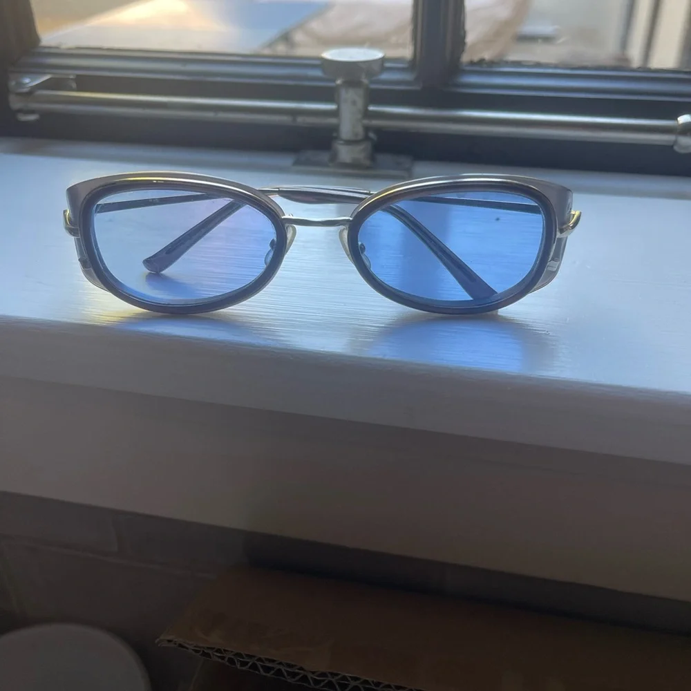 Jean Paul Gaultier Blue and Gold Sunglasses - Picture 5 of 7